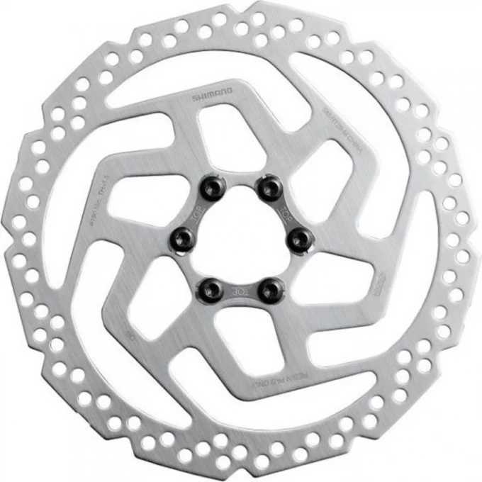 Тормозной диск SHIMANO RT26, 160мм, 6-БОЛТОВ, ТОЛЬКО ДЛЯ ПЛАСТ КОЛОД ESMRT26S Тормозной диск SHIMANO RT26, 160мм, 6-БОЛТОВ, ТОЛЬКО ДЛЯ ПЛАСТ КОЛОД ESMRT26S
