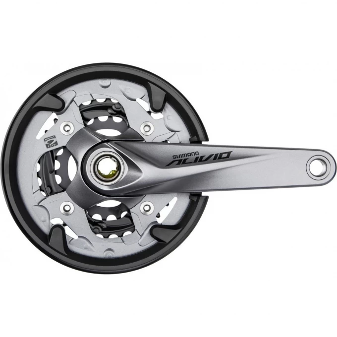 Система SHIMANO ALIVIO, M4050, 9 скоростей, 175 мм, интегрированный вал, с защитой, 40/30/22T EFCM4050EX002C Система SHIMANO ALIVIO, M4050, 9 скоростей, 175 мм, интегрированный вал, с защитой, 40/30/22T EFCM4050EX002C