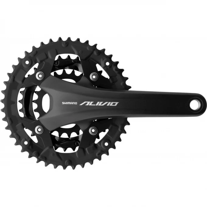 Система SHIMANO ALIVIO, T4060, 170 мм, интегрированный вал, 44/32/22, без защиты, черный EFCT4060CX422XL Система SHIMANO ALIVIO, T4060, 170 мм, интегрированный вал, 44/32/22, без защиты, черный EFCT4060CX422XL