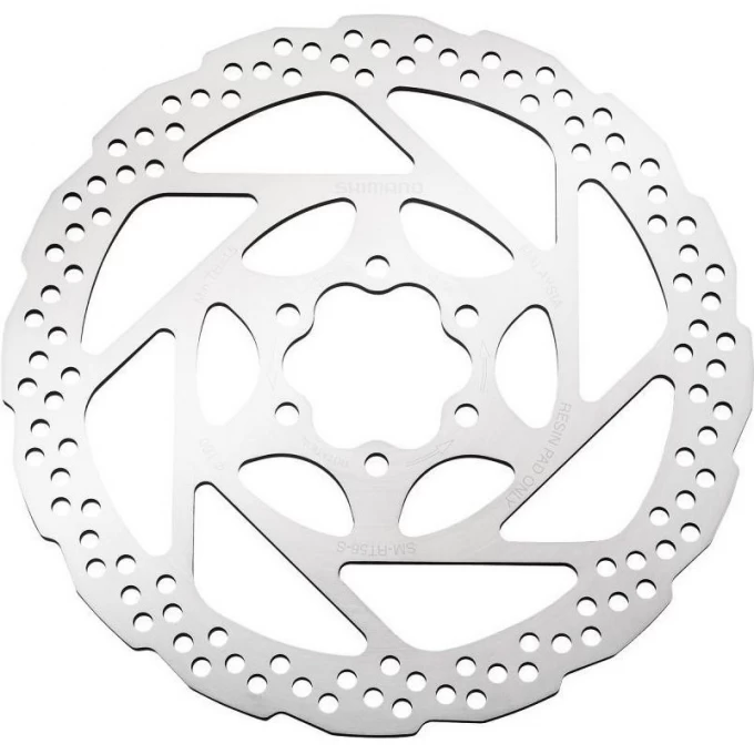 Тормозной диск SHIMANO RT56, 160мм, 6-болтов, только для пластиковых колодок ESMRT56SC Тормозной диск SHIMANO RT56, 160мм, 6-болтов, только для пластиковых колодок ESMRT56SC